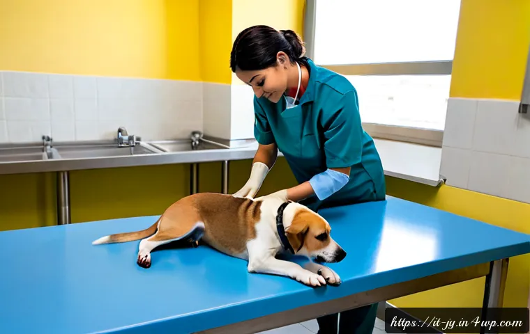 도시 내 동물 보호소 운영 사례 - Photorealistic modern municipal animal shelter in an Italian city, compassionate staff member in neu...